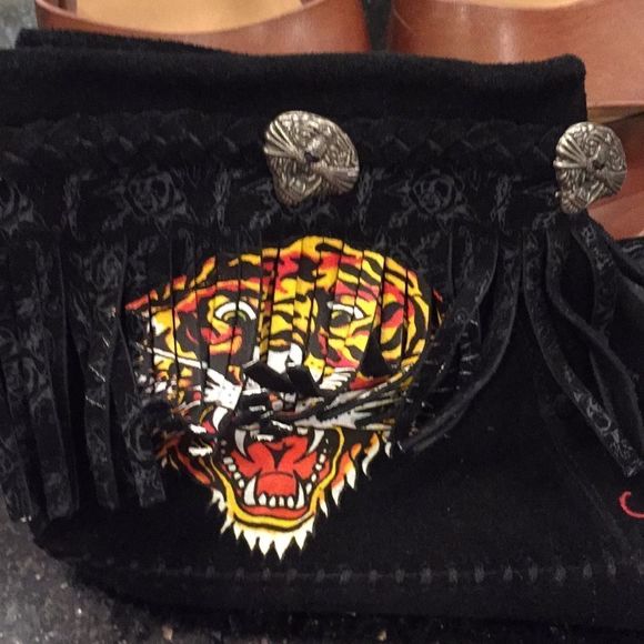 Ed Hardy tribal Moccasins Size 10